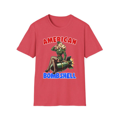 Patriot Collection - American Bombshell - Retro Military Style - T-Shirt
