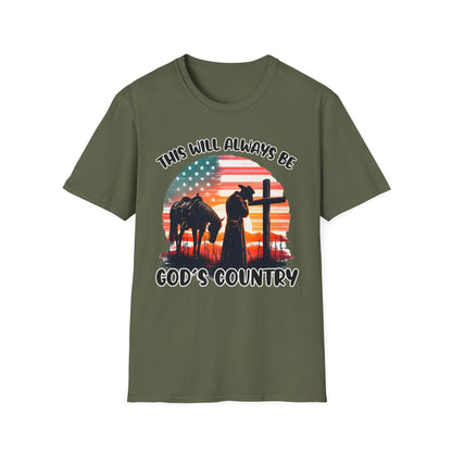 Patriot Collection - God's Country - Western Cross - T-Shirt