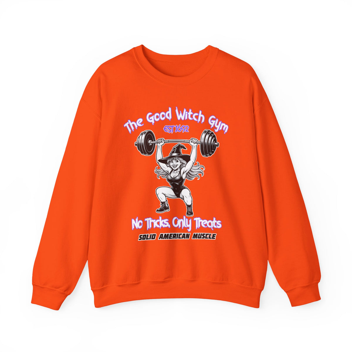 Solid American Muscle - The Good Witch Gym - Halloween Witch Gym Sweatshirt