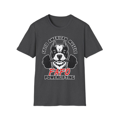 Solid American Muscle - FAFO Powerlifting - Mad Dog T-Shirt