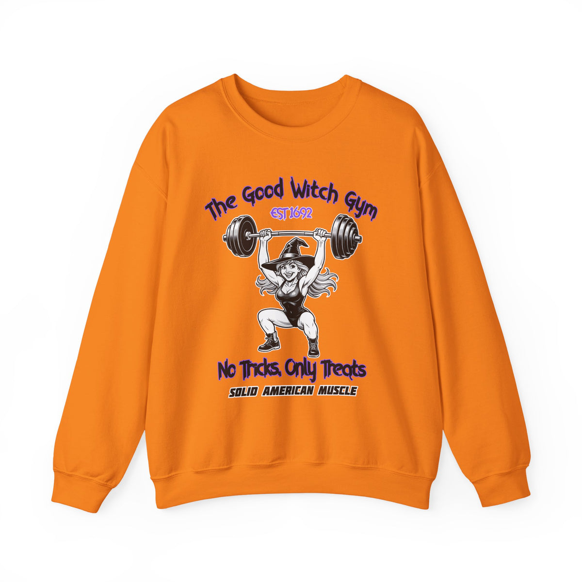Solid American Muscle - The Good Witch Gym - Halloween Witch Gym Sweatshirt