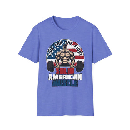 Solid American Muscle - Live for the Fight - Logo T-Shirt