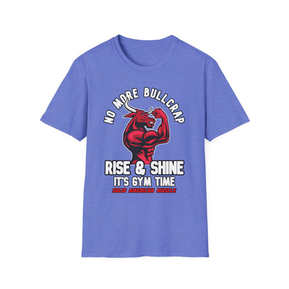 Solid American Muscle - Rise & Shine It's Gym Time - Red Bull T-Shirt