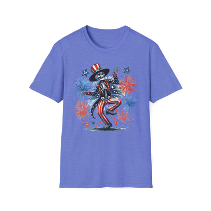 Patriot Collection - Dancing Skeleton  - Uncle Sam - USA Fireworks - T-Shirt