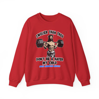 Solid American Muscle - Swolier Than Thou - Lifting Jesus - Sweatshirt