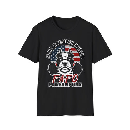 Solid American Muscle - FAFO Powerlifting - Mad Dog T-Shirt