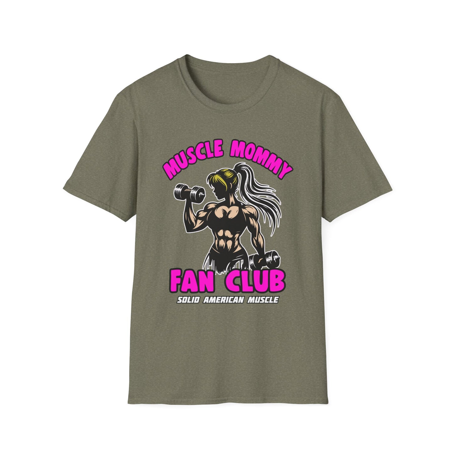 Solid American Muscle - Muscle Mommy Fan Club T-Shirt