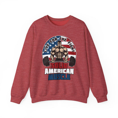 Solid American Muscle - Live for the Fight - Logo Sweatshirt