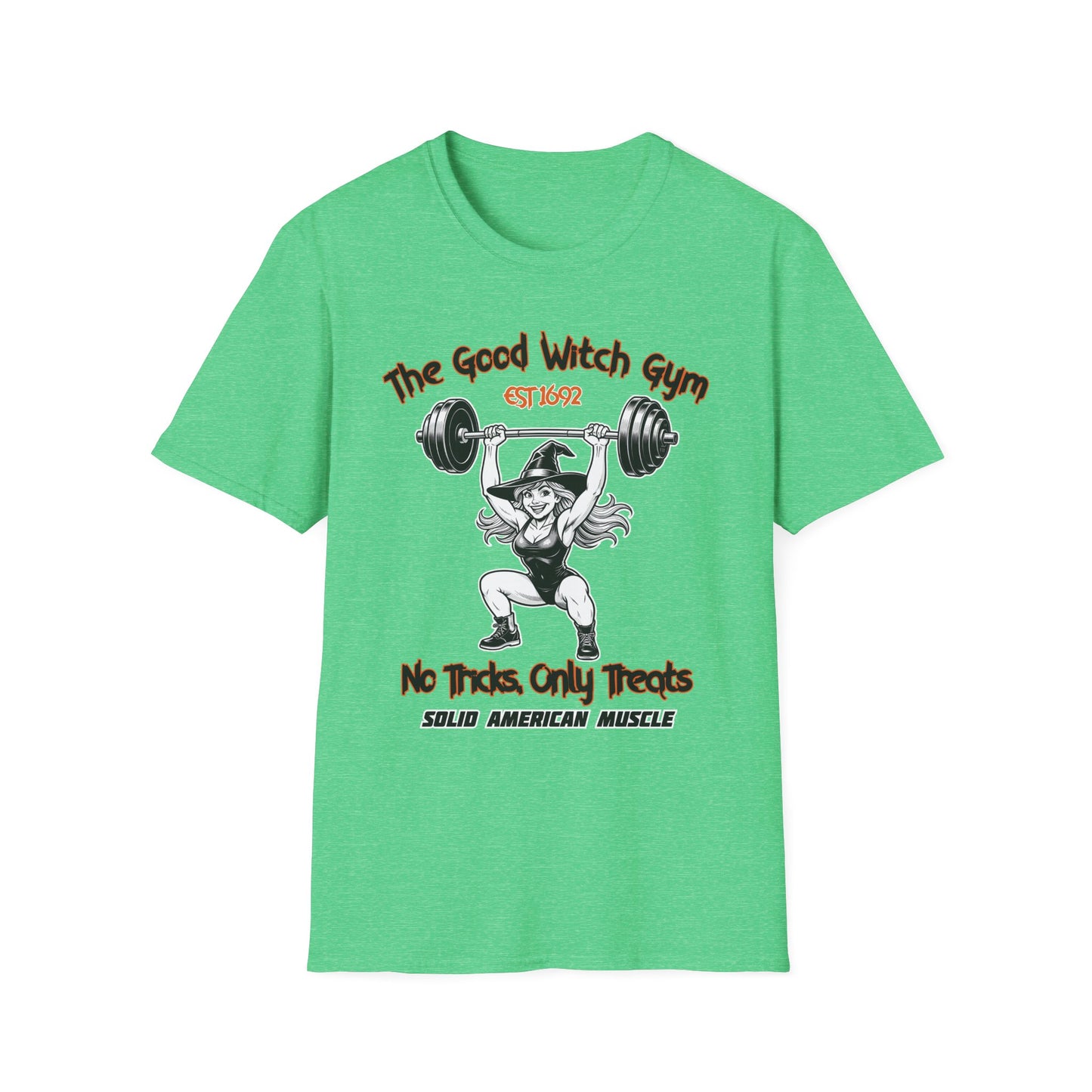 Solid American Muscle - The Good Witch Gym - Halloween Witch T-Shirt