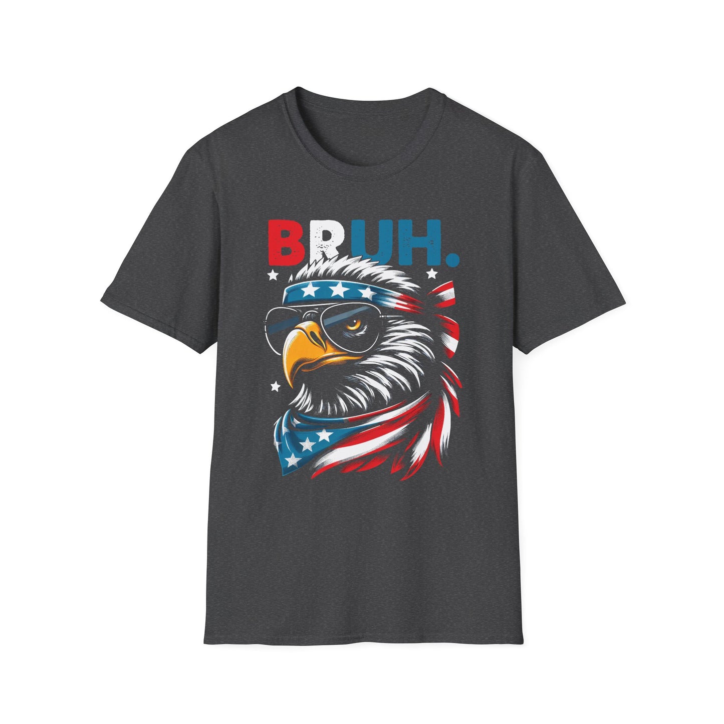 Patriot Collection - Eagle with Shades - USA Flag Bandana - Bruh - T-Shirt