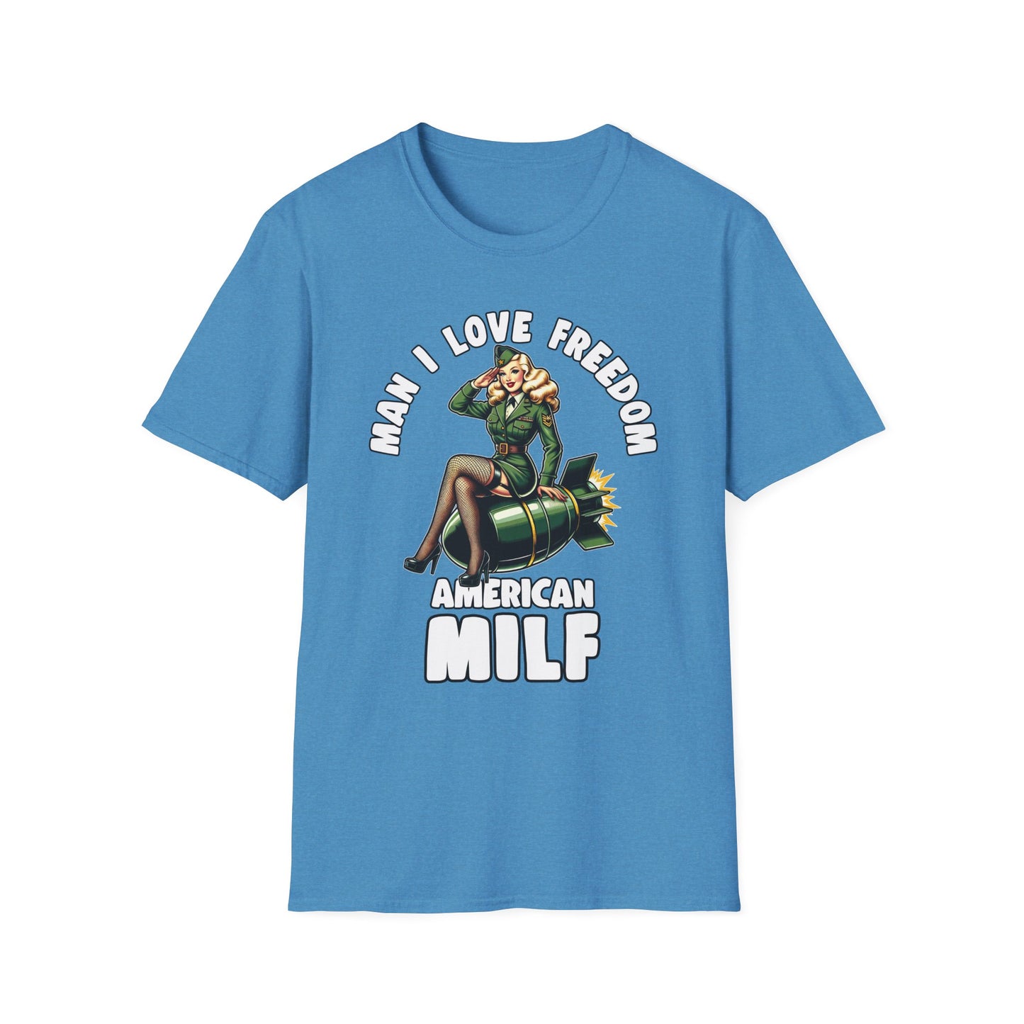 Patriot Collection - Man I Love Freedom - American MILF Pinup T-Shirt