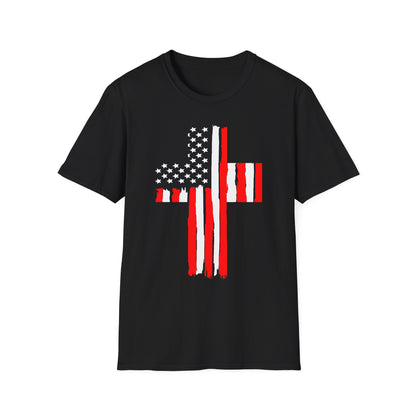 Patriot Collection - American Flag Cross - T-Shirt