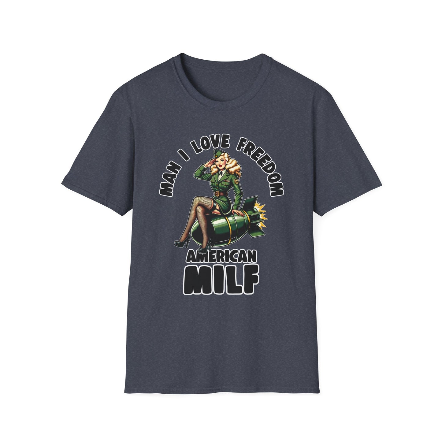Patriot Collection - Man I Love Freedom - American MILF Pinup T-Shirt