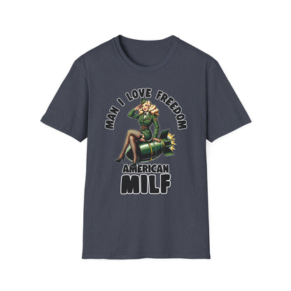 Patriot Collection - Man I Love Freedom - American MILF Pinup T-Shirt