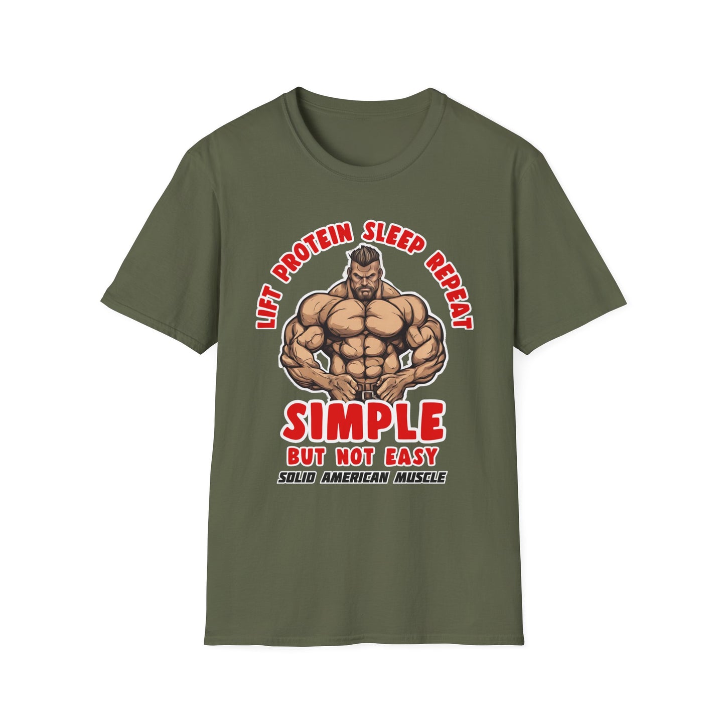 Solid American Muscle - Simple But Not Easy T-Shirt
