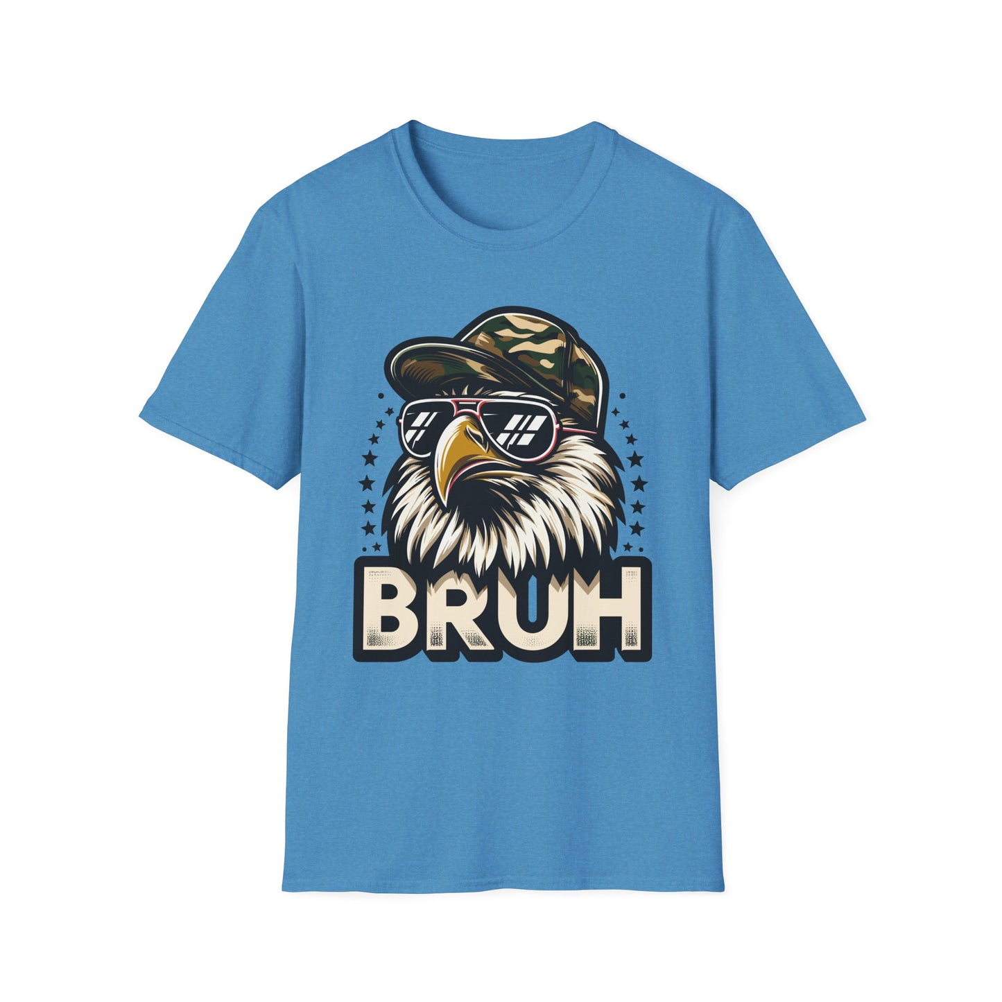 Patriot Collection - Eagle with Shades - Camo Hat - Bruh - T-Shirt