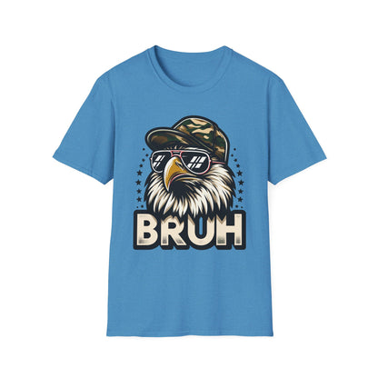 Patriot Collection - Eagle with Shades - Camo Hat - Bruh - T-Shirt