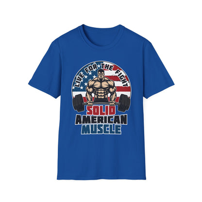 Solid American Muscle - Live for the Fight - Logo T-Shirt