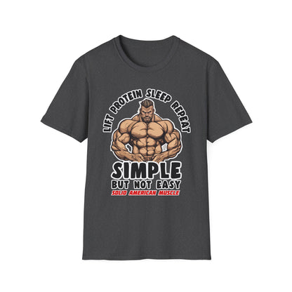 Solid American Muscle - Simple But Not Easy #2 T-Shirt