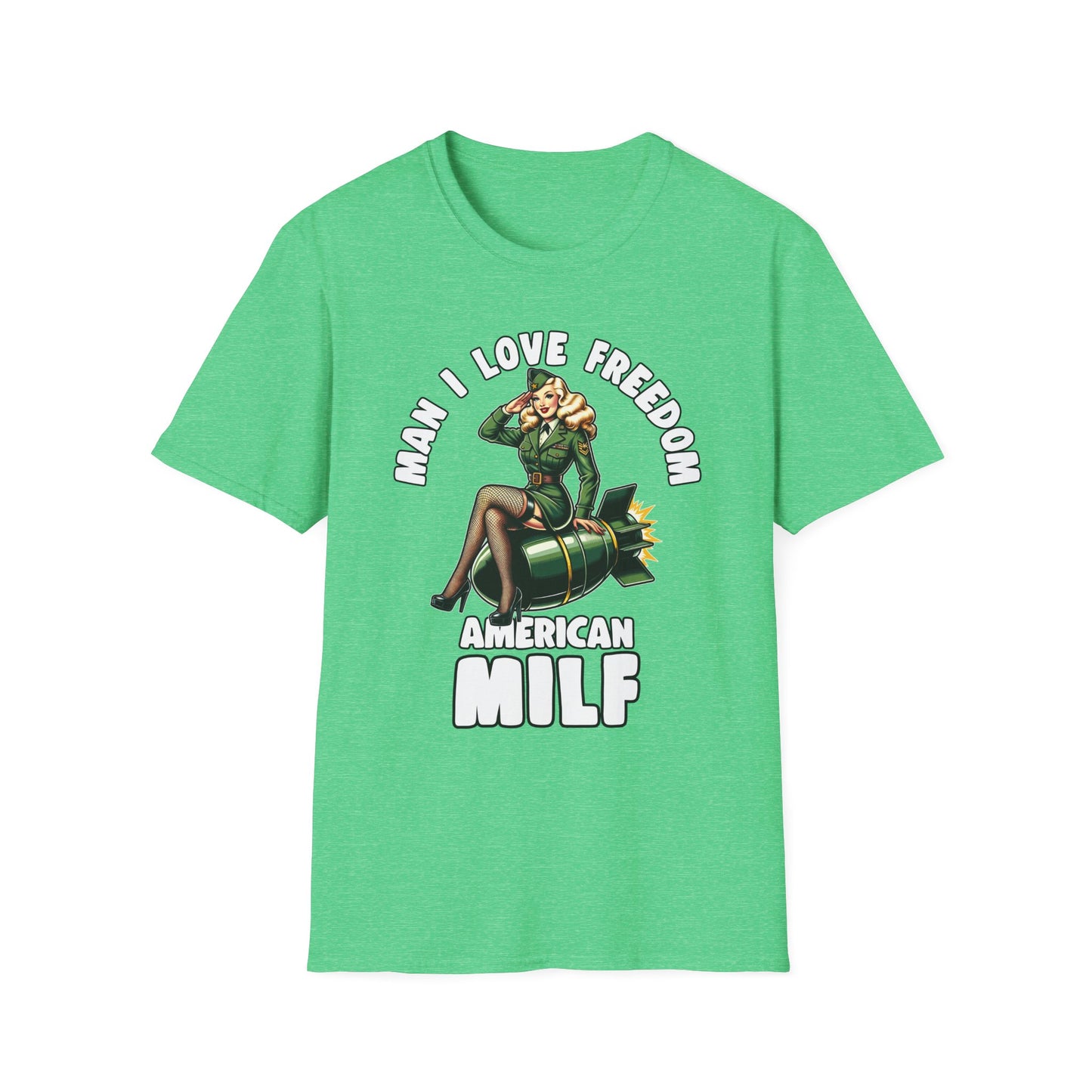 Patriot Collection - Man I Love Freedom - American MILF Pinup T-Shirt