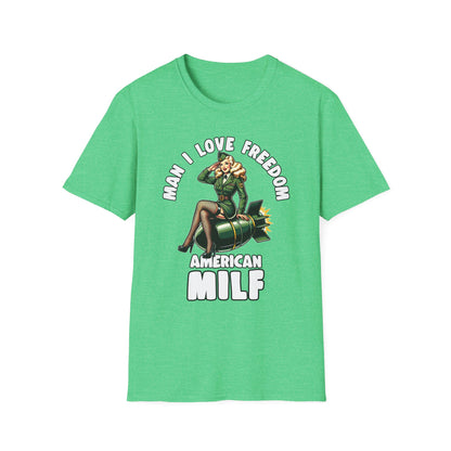 Patriot Collection - Man I Love Freedom - American MILF Pinup T-Shirt