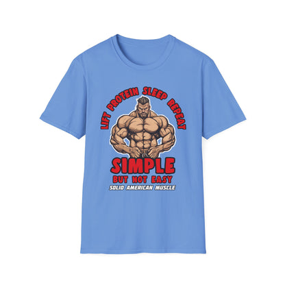 Solid American Muscle - Simple But Not Easy T-Shirt