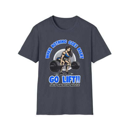 Solid American Muscle - When Nothing Goes Right, Go Lift #1 T-Shirt