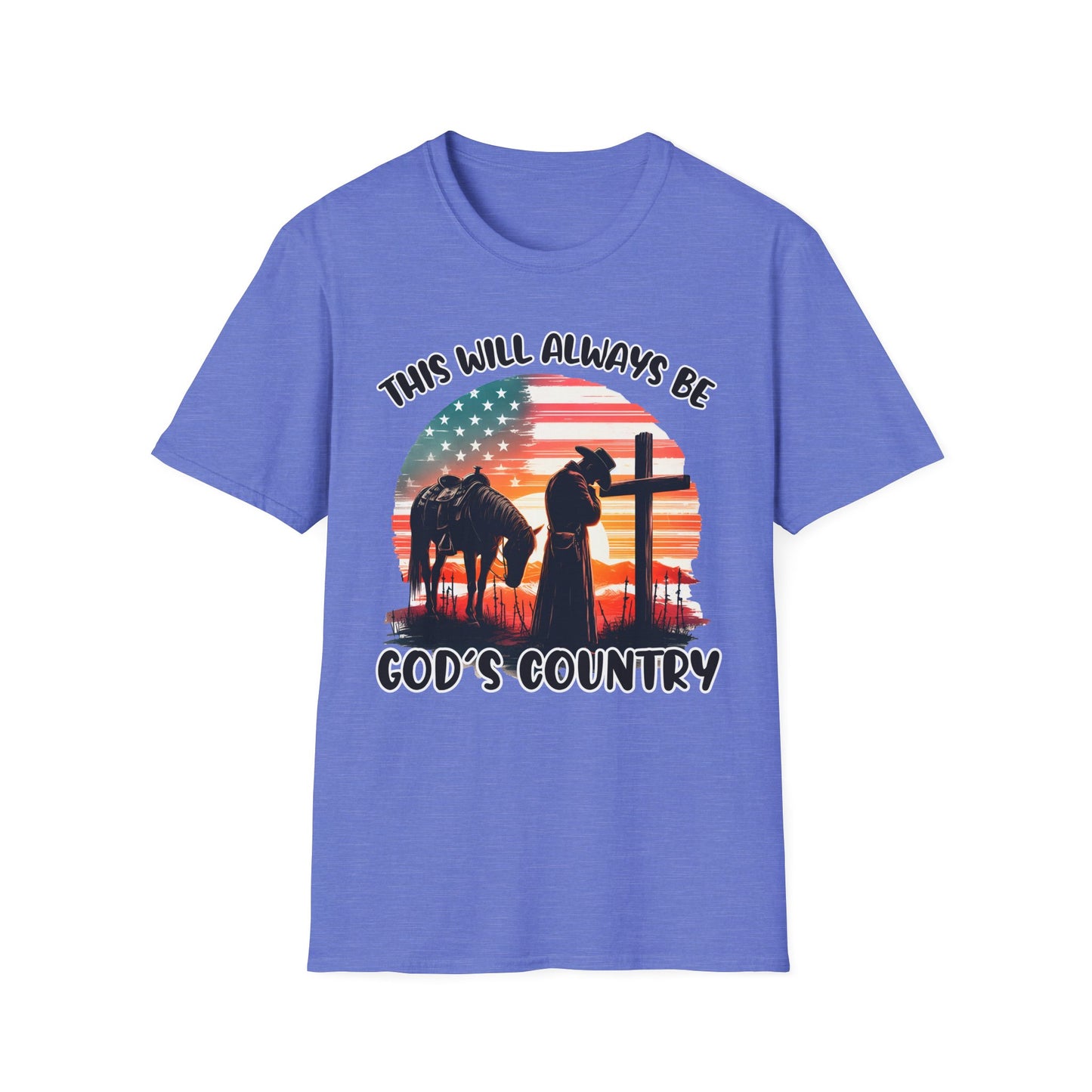 Patriot Collection - God's Country - Western Cross - T-Shirt