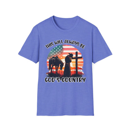 Patriot Collection - God's Country - Western Cross - T-Shirt