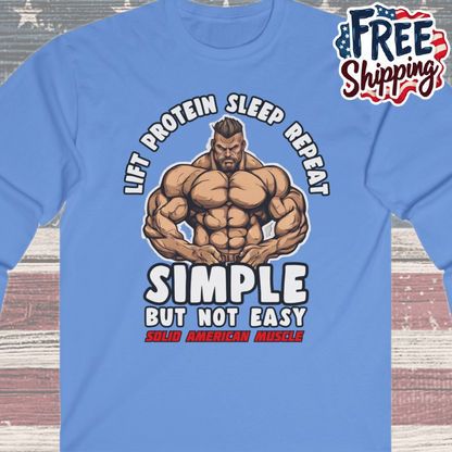 Solid American Muscle - Simple But Not Easy #2 Long Sleeve T-Shirt