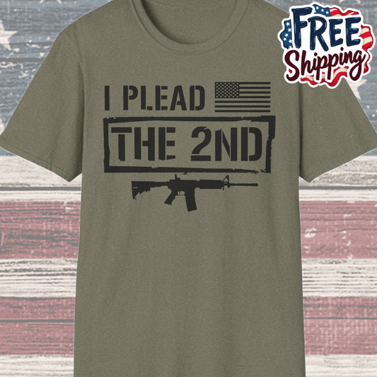 Patriot Collection - I Plead the 2nd - Second Amendment / Gun Rights - T-Shirt