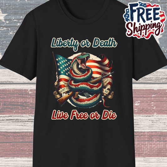 Patriot Collection - Liberty or Death - Live Free of Die - T-Shirt