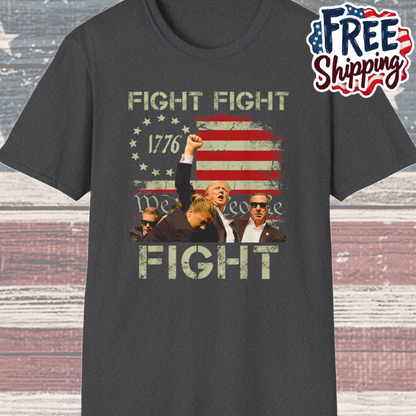 Patriot Collection - Fight Fight Fight - President Donald Trump - T-Shirt