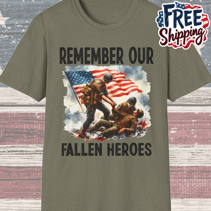 Patriot Collection - Remember Our Fallen Heroes - Memorial Day Themed - T-Shirt
