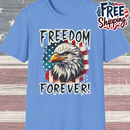 Patriot Collection - Freedom Forever! - USA Flag - Bald Eagle - T-Shirt