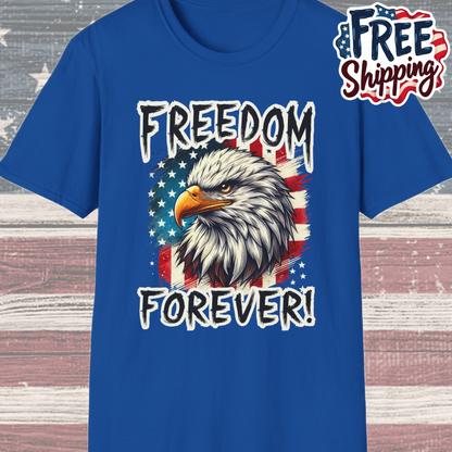 Patriot Collection - Freedom Forever! - USA Flag - Bald Eagle - T-Shirt