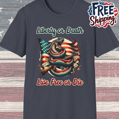 Patriot Collection - Liberty or Death - Live Free of Die - T-Shirt