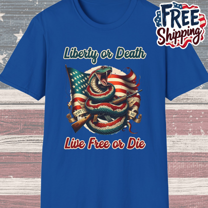 Patriot Collection - Liberty or Death - Live Free of Die - T-Shirt