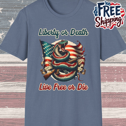 Patriot Collection - Liberty or Death - Live Free of Die - T-Shirt