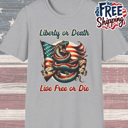 Patriot Collection - Liberty or Death - Live Free of Die - T-Shirt