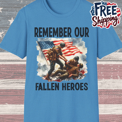 Patriot Collection - Remember Our Fallen Heroes - Memorial Day Themed - T-Shirt