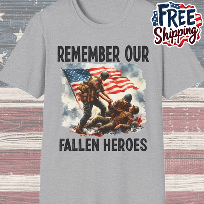 Patriot Collection - Remember Our Fallen Heroes - Memorial Day Themed - T-Shirt
