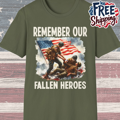 Patriot Collection - Remember Our Fallen Heroes - Memorial Day Themed - T-Shirt