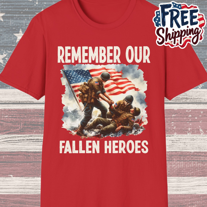 Patriot Collection - Remember Our Fallen Heroes - Memorial Day Themed - T-Shirt