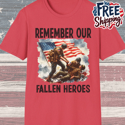 Patriot Collection - Remember Our Fallen Heroes - Memorial Day Themed - T-Shirt