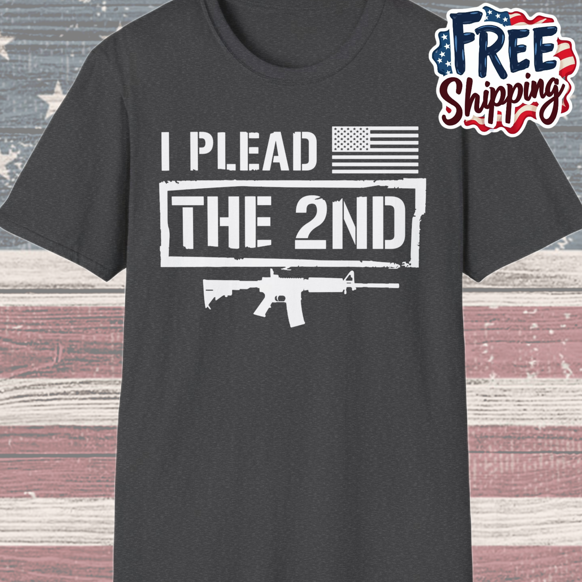 Patriot Collection - I Plead the 2nd - Second Amendment / Gun Rights - T-Shirt