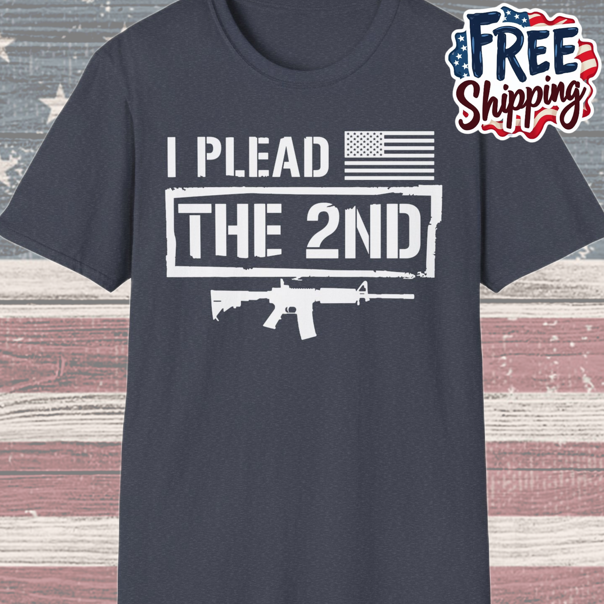 Patriot Collection - I Plead the 2nd - Second Amendment / Gun Rights - T-Shirt