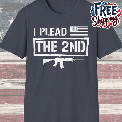 Patriot Collection - I Plead the 2nd - Second Amendment / Gun Rights - T-Shirt