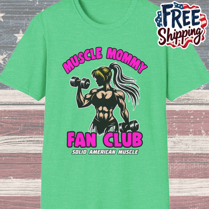 Solid American Muscle - Muscle Mommy Fan Club T-Shirt