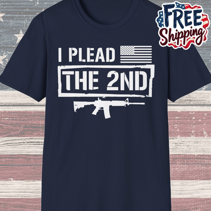 Patriot Collection - I Plead the 2nd - Second Amendment / Gun Rights - T-Shirt